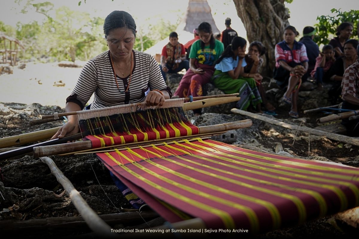 Traditional Ikat Weaving at Sumba Island