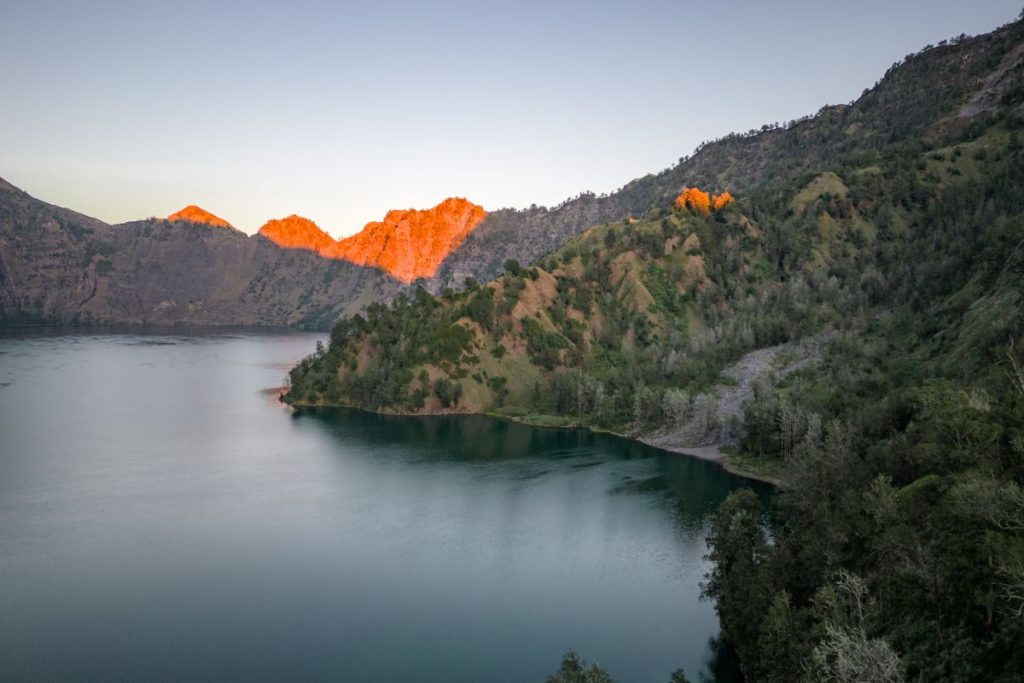 Zero Waste Hiking Mount Rinjani - View of Segara Anak Lake