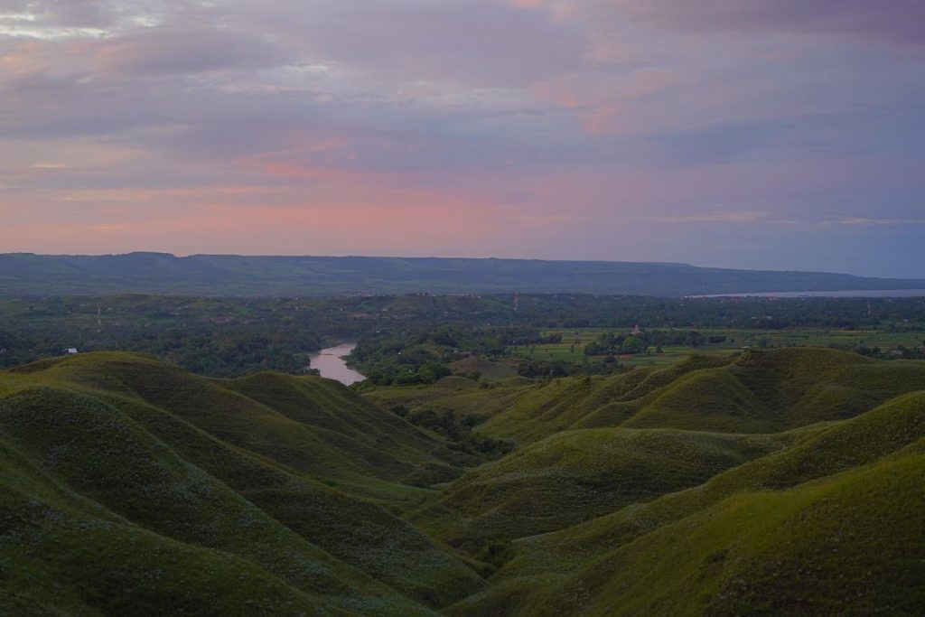 Landscape of Sumba Island Beautiful Hills