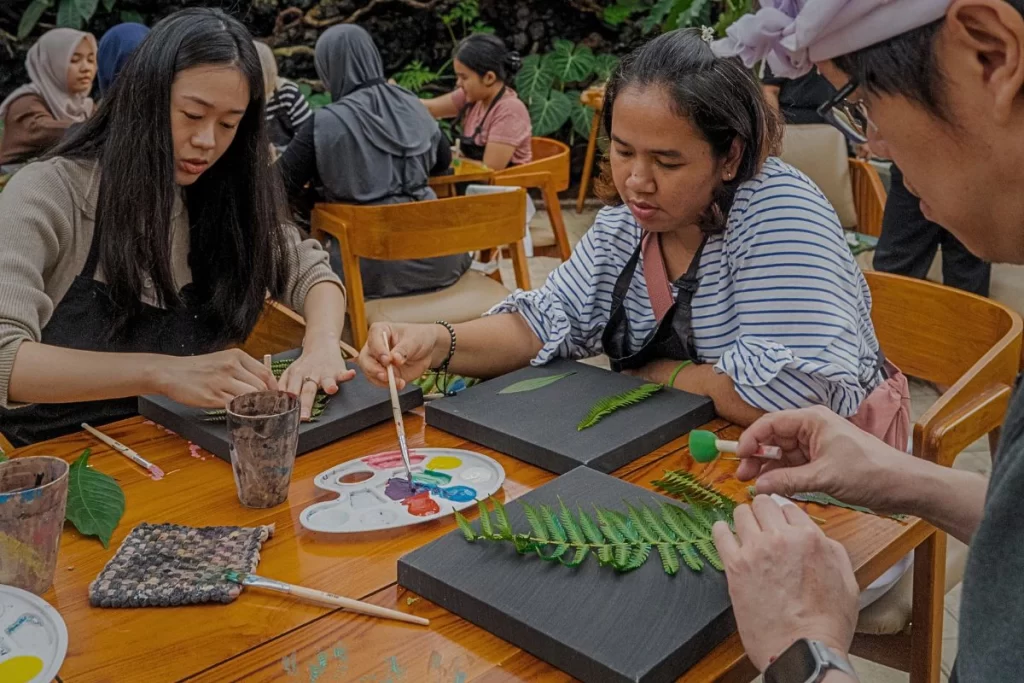 Literary Writers Retreat - Ecoprint Workshop Activity