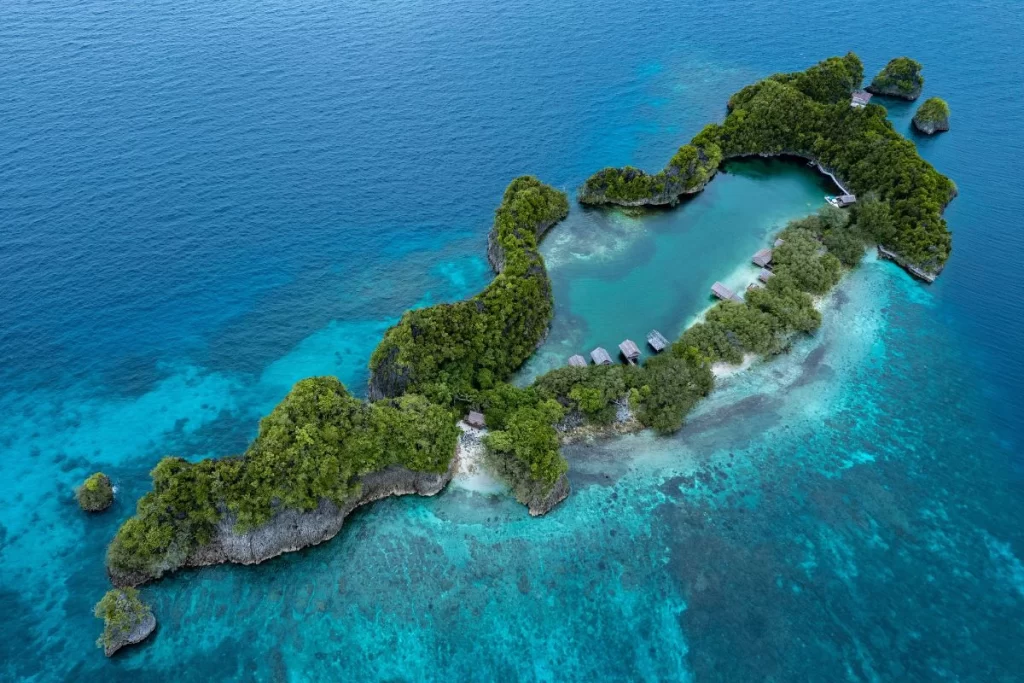 Rufas Island Aerial View, in Raja Ampat, Papua