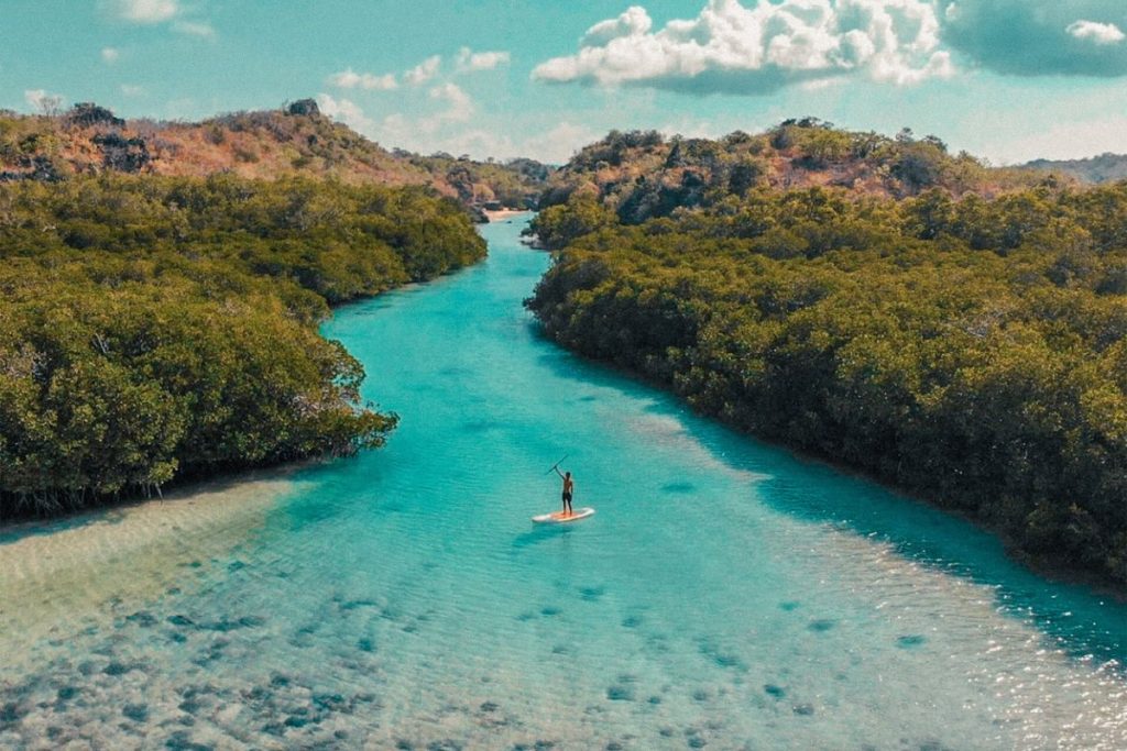 Kayaking in Telaga Nirwana (Nirwana Lagoon), Rote Island