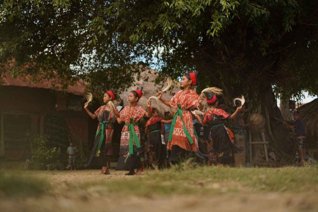 Traditional Cultural Dance in Sumba Island by Local People