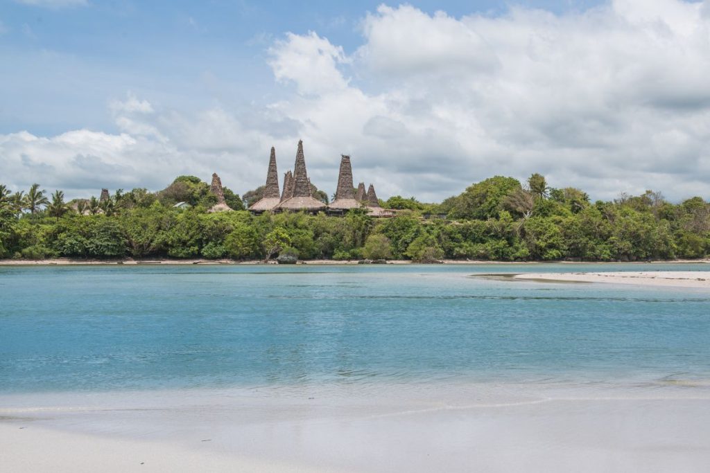 View of Sumba Nature, Traditional House and Village
