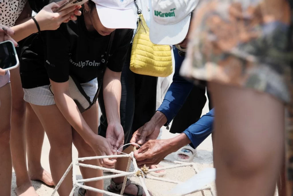 Planting Coral during Save The Coral Trip in Pramuka Island, Kepulauan Seribu