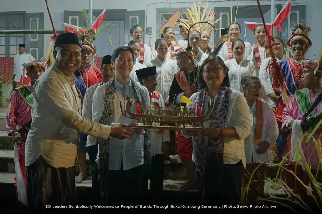 EO One Indonesia Chapter Leaders Welcomed as People of Banda with Buka Kampung Ceremony