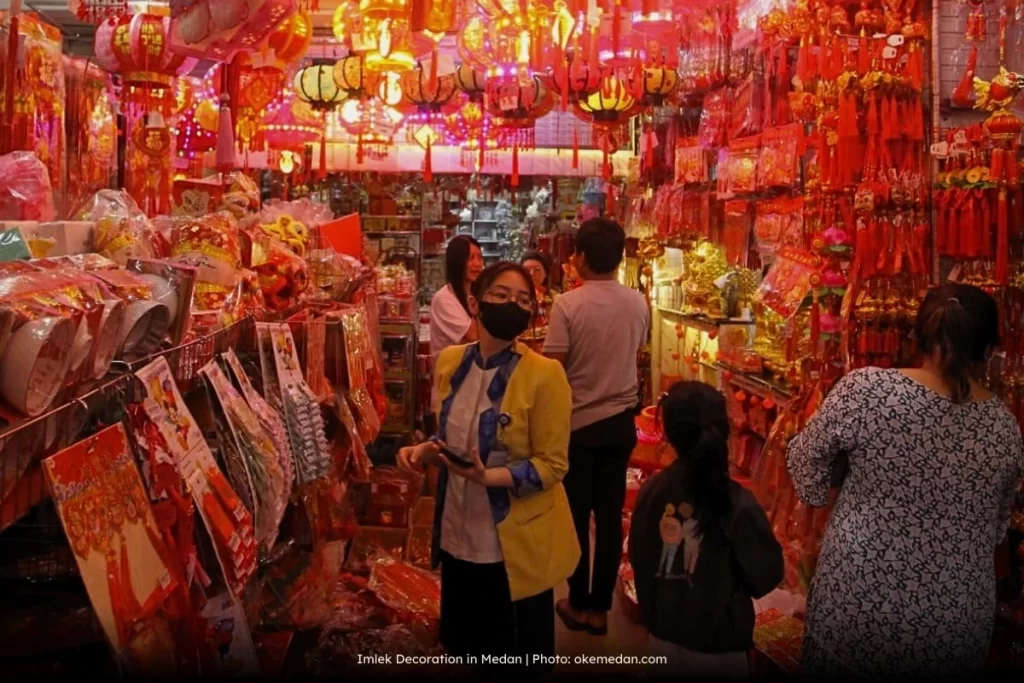 Imlek (Chinese New Year) Decoration in Medan