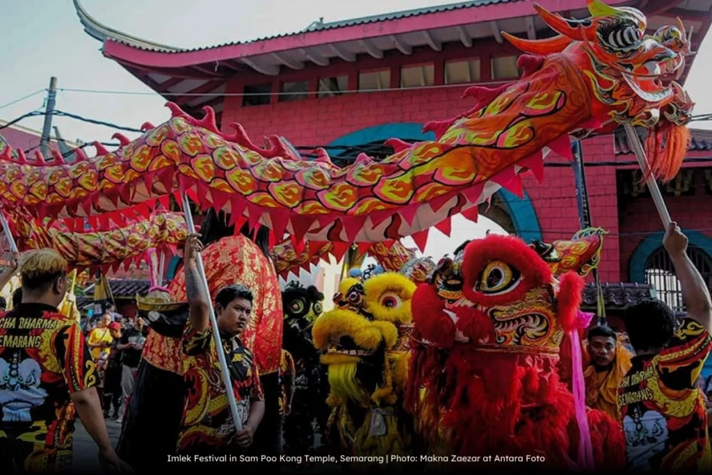 Sam Poo Kong Temple in Semarang during Imlek (Chinese New Year) Festival