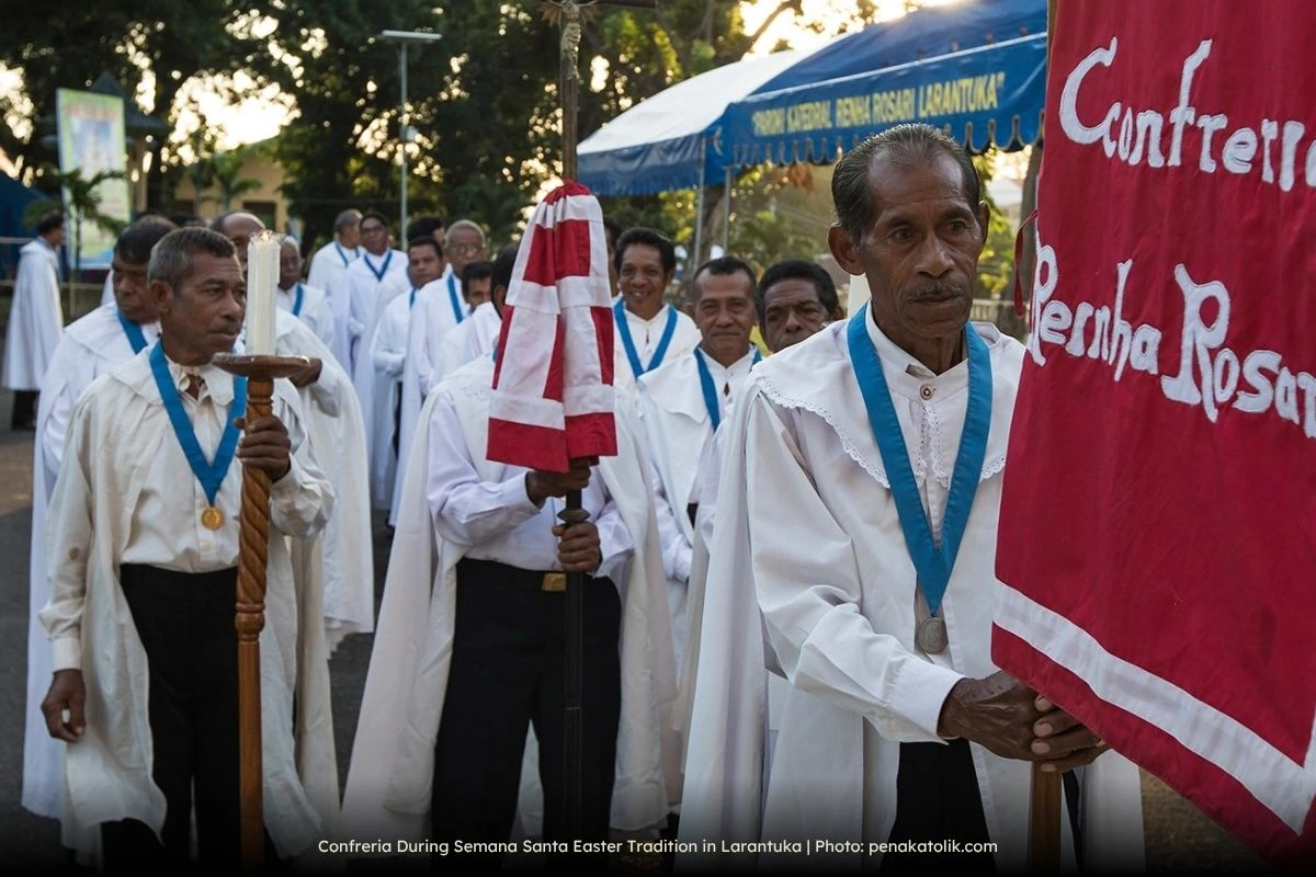 Confreria During Semana Santa Easter Tradition in Larantuka