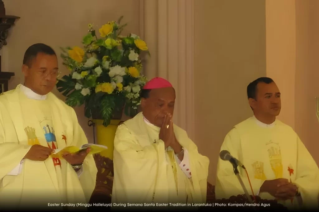Easter Sunday (Minggu Halleluya) During Semana Santa Easter Tradition in Larantuka