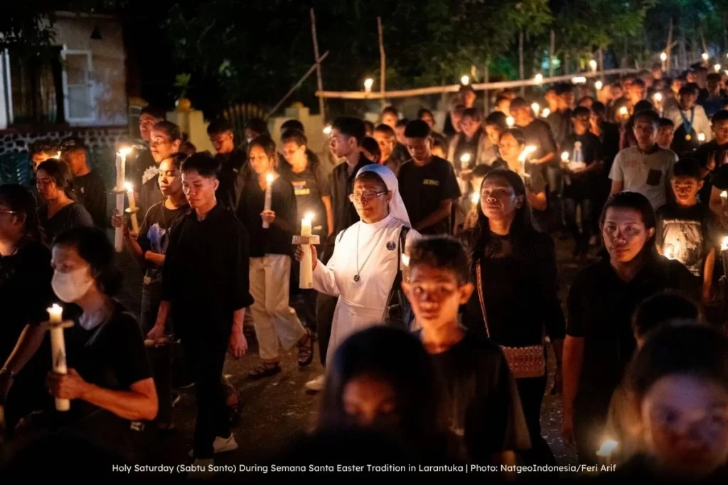 Holy Saturday (Sabtu Santo) During Semana Santa Easter Tradition in Larantuka