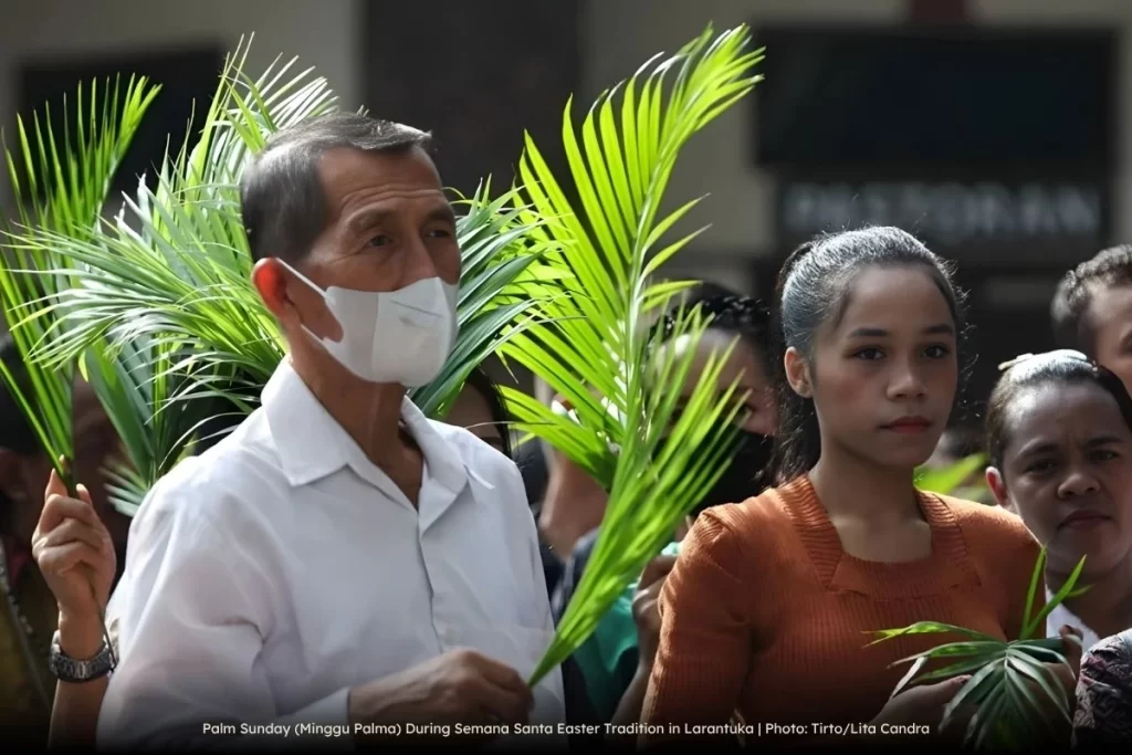 Palm Sunday (Minggu Palma) During Semana Santa Easter Tradition in Larantuka