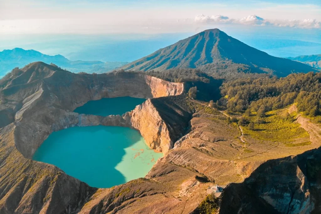 kelimutu in flores, east nusa tenggara