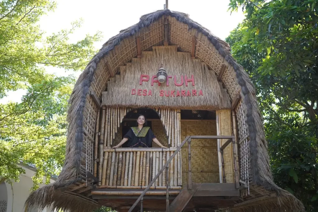 sukarara traditional house in sukarara village, lombok