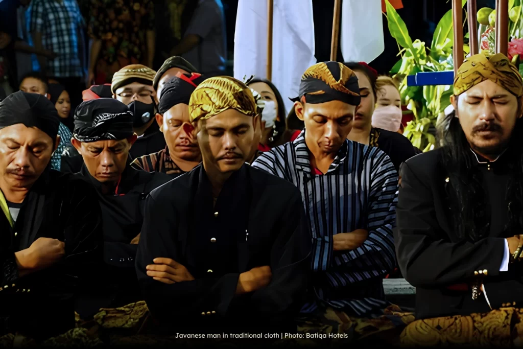 Javanese man in traditional cloth