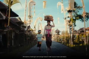 Atmosphere of Galungan and Kuningan Season in Bali