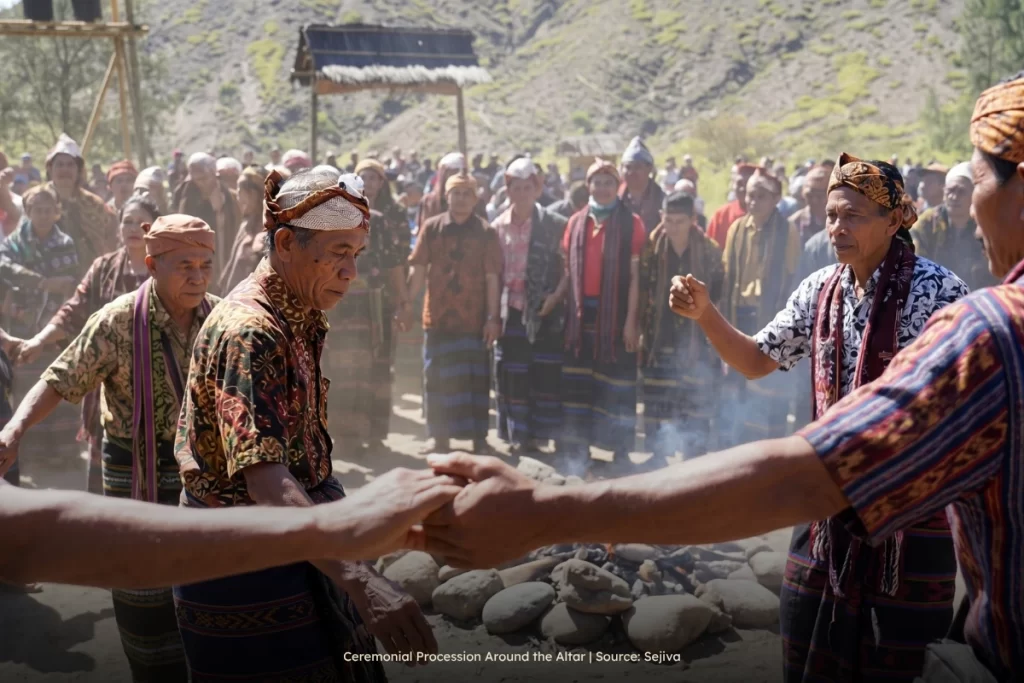 Ceremonial Procession Around the Altar